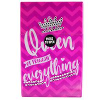 Rhinestone Bling Encrusted Hard Box for Full Pack of Cigarettes, Cigarette Case - Queen of Everything