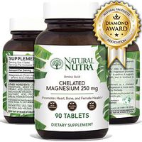 Natural Nutra Chelated Magnesium Oxide Supplement with Amino Acid Chelate for High Absorption, 250 mg, 90 Tablets