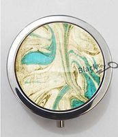 BlackKey Marble Print 3-Compartment Decorative Pocket Gift Box Case Organizer for Pill, Color 1 -963