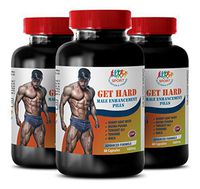 libido Pills Men - GET Hard Pills - Ginseng for Men - 3 Bottle (180 Capsules)