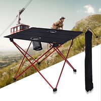 OSM&LX Walking Canes Outdoor Folding Table Aluminum Alloy Portable Oxford Cloth Camping Barbecue Picnic Table