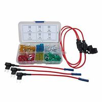 DIGITEN Auto Mini Blade Type ATM Fuse Assorted + Inline 16 AWG Gauge Holder+ Add-a-circuit TAP Adapter