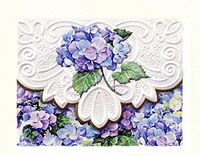 Carol's Rose Garden Hydrangeas Portfolio Blank 10 Card Set