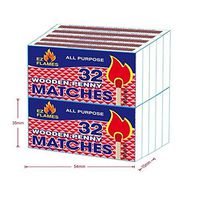 Ez Flames Matches Kitchen 10X32 Pack of 12 (120 Boxes in Total)