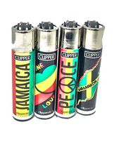 Clipper Eco Lighter Jamaica Design 4 Pack