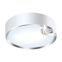 Yurnero 80 LED Motion Sensor Ceiling Light Battery Operated Ultra Bright Motion Activated Indoor Light for Stairway Hallway Laundry Basement Warehouse Daylight 300LM(Battery Not Included)