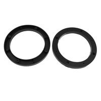 uxcell 2 Pcs Auto Car Black 5" Round Speaker Spacers Extender Ring 13mm Depth