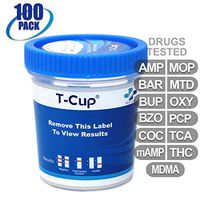 MiCare [100pk] - 13-Panel Multi Drug Test Cup (AMP/BAR/BUP/BZO/COC/mAMP/MDMA/MOP/MTD/OXY/PCP/TCA/THC) #MI-TDOA-2135