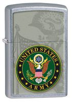 Zippo Army Seal Lighter, Street Chrome
