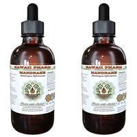 Mandrake Alcohol-Free Liquid Extract, Mandrake (Mandragora Officinarum) Dried Root Glycerite Natural Herbal Supplement, Hawaii Pharm, USA 2x4 oz