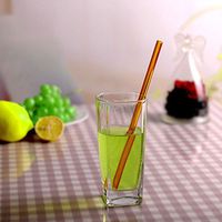 Sikye Drinking Straws,Reusable Glass Smoothie Straws for Milkshakes Frozen Drinks,Asstored Color (I)