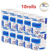 Silky & Smooth Soft Professional Series Premium 3-Ply Toilet Paper, Home Kitchen Toilet Tissue, Soft, Strong and Highly Absorbent Hand Towels for Daily Use (10 Rolls)