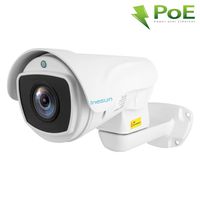 Inesun PTZ PoE IP Camera 1080P 2MP Pan/Tilt 10x Optical Zoom IP66 Waterproof Bullet Security System Outdoor Indoor Support Onvif 2.4 Laser IR Night Vision Up to 330ft
