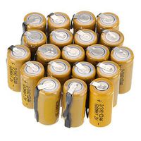 WINDMAX Yellow 20PCS 1.2V 2/3AA 600Mah Ni-CD Rechargable Batteries