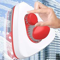 LZH FILTER Window Cleaner Adjustable Magnetic Glass Wiper Glider Washing Brush Tools, for High-Rise Double Glazed Windows Thickness 8-36MM, 1514CM