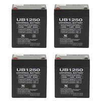 Universal Power Group 12V 5Ah Replacement for MK ES5-12 Wheelchair Battery - 4 Pack
