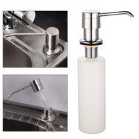  AIUSD Clearance , White Liquid Soap Dispenser Lotion Pump Cover Built in Kitchen Sink Countertop