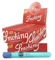 Smoking Brand 11/4 Thinnest Rolling Papers (50 Packs/Full Box) with Rolling Paper Depot Kewltube