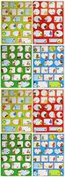 Set of 160-2"x2"-2"x4" Self-Adhesive Christmas Gift Tag Stickers - 8.5"x11.25" Sheets of Gift Tag Stickers - 4 Beautiful Themes - 80 Different Unique Tags!