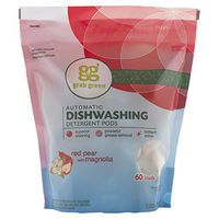 Grab Green Natural Automatic Dishwashing Detergent Pods, Red Pear with Magnolia, 60 Count