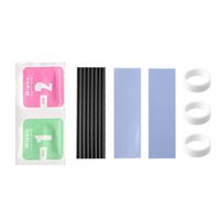 Double-Sided Dustproof NVME NGFF M.2 Heatsink Cooling Metal Sheet Thermal Pad for M.2 NGFF 2280 PCI-E NVME SSD (Black)