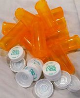 Medicine Pill Bottles w/Child-Resistant Caps, Amber Pharmacy Grade, Package of 25 Sets