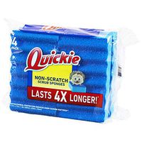 Quickie Long Lasting Non-Scratch Scrubber Sponge (4 Pack) (2051878), 4-Pack