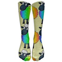 Rainbow Sheep Unisex Outdoor Adult Sport Over-The-Calf Knee High Stockings