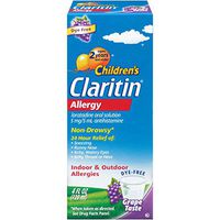 Claritin Children's Allergy Solution Grape Flavor - 4 oz, Pack of 2