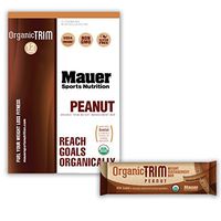 Mauer Sports Nutrition Organic Trim Weight Management Bar, Peanut Crunch, 12 Count