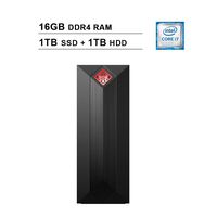 HP 2019 Omen 875 Obelisk Gaming Desktop (9th Gen Intel 8-Core i7 9700k up to 4.90 GHz, 16GB DDR4 RAM, 1TB SSD + 1TB HDD, NVIDIA GeForce GTX 1660 Ti, Bluetooth, WiFi, Windows 10)