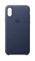 Apple Leather Case (for iPhone Xs) - Midnight Blue (Renewed)