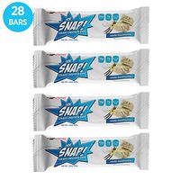 Ooh Snap Nutrition Gluten Free Crispy Protein Bar (Bulk 28 Bars) - Healthy Low Sugar Snack - Vanilla Marshmallow Flavor – 4 Count Box