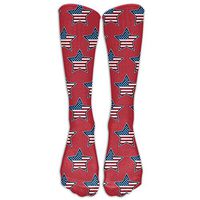 Men's Women's Red American Stars Flag Athletic Socks Stockings Tube Socks