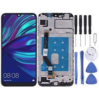 JUNXI Phone case Phone Cover LCD Screen and Digitizer Full Assembly with Frame for Huawei Y7 (2019)(Black) (Color : Black)