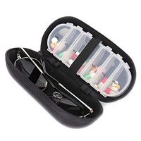 EFGS Weekly Pill Box Pill Organizer 7 Day Portable The Elderly Moisture Proof Eyeglass Case