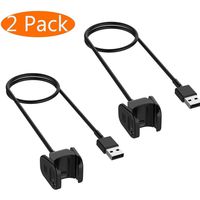 Mtozon Compatible Fitbit Charge 3 Charger Cable [2 Pack], Replacement USB Charging Cable Charging Cord with Cable Cradle Dock Adapter Compatible Fitbit Charge 3 & Charge 3 SE