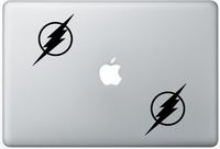 Flash FlashDecals3513 Set Of Two (2x) , Decal , Sticker , Laptop , Ipad , Car , Truck