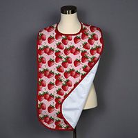 Strawberries on Pink Adult Bib - Covered with Care - 5 Pack