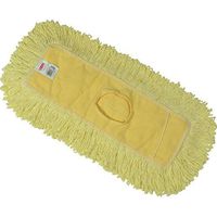 Rubbermaid Commercial 18-inch x 5-inch Trapper Looped End Dust Mop Head, Yellow, (FGJ15200YL00)