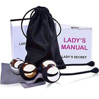 Set of 4 Weighted Kegel Balls - Exercise Ben Wa Balls for Tightening and Pleasure - Training Vaginal Pelvic Floor Post-Pregnancy – Metal with String Silicone Safe for Beginners and Advanced Users