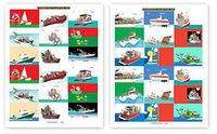 72 Boat Theme Gift Tag Stickers for Presents - Nautical Assorted Christmas Stickers