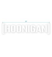 Hoonigan Large Die Cut CBar Premium Vinyl Sticker | 28" Die Cut Vinyl Decal | This is it, Our Iconic Slap. Show Some Love to Your Bumper, Laptop, Skate Deck, Bike, Helmet, and More.