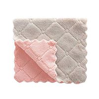 Soft Rags Non-Oily Cleaning Rags Dish Towels Kitchen Towels Cleaning Tools Household Cleaning Supplies (Gray)