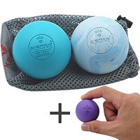 Lacrosse Massage Balls, Muscle Massage Roller Deep Tissue Balls Hard and Soft Massage Ball Set with Mini Ball and Mesh Bag.