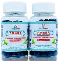 [Kangyacare] Liu Wei Di Huang Wan - Six Ingredient Rehmannia Formula -Energy & Immune Boost, Balances Hormones, Sugar, Lipids & Blood Pressure -Support Cardiovascular -100% Natural -200 Ct (2 bottles)