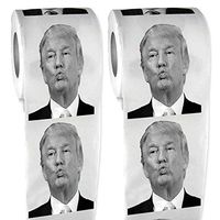 Gags Novetly Donald Trump Toilet Paper – Funny Political Humor Gag Gift - Trump's Funniest Tweets Roll - Bathroom Tissue 80 Sheets Per Roll - 2 Packs