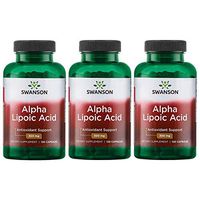 Alpha Lipoic Acid Antioxidant Protection Promotes Healthy Blood Sugar Supplement 300 mg 120 Capsules (3 Pack)