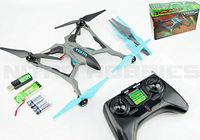 Dromida Vista Unmanned Aerial Vehicle (UAV) Quadcopter Ready-to-Fly (RTF) Drone with Radio System, Batteries and USB Charger (Blue)