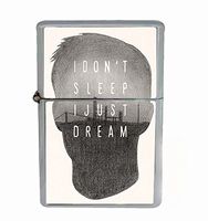 Helo Don't Sleep Just Dream True Detective Flip Top Oil Cigarette Lighter